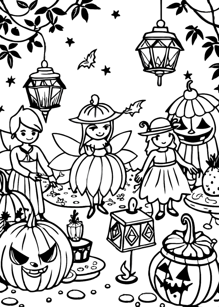 adult coloring pages halloween