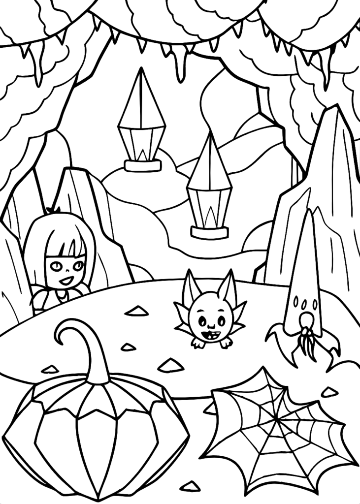 adult coloring pages halloween