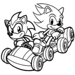 coloring pages sonic