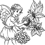 adult fairy coloring pages