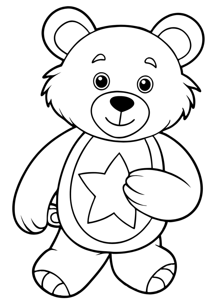 bear images to color