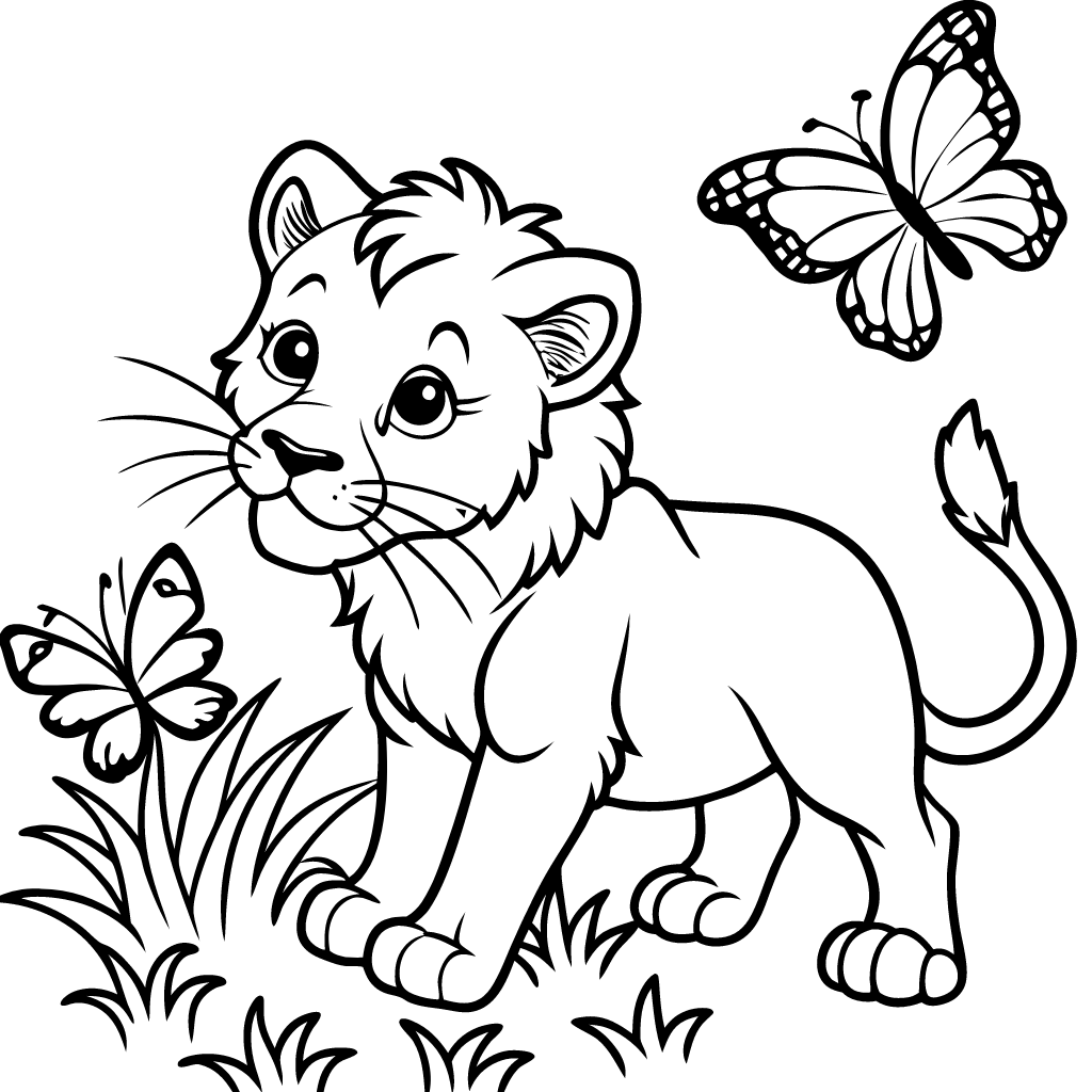 adult coloring pages lion