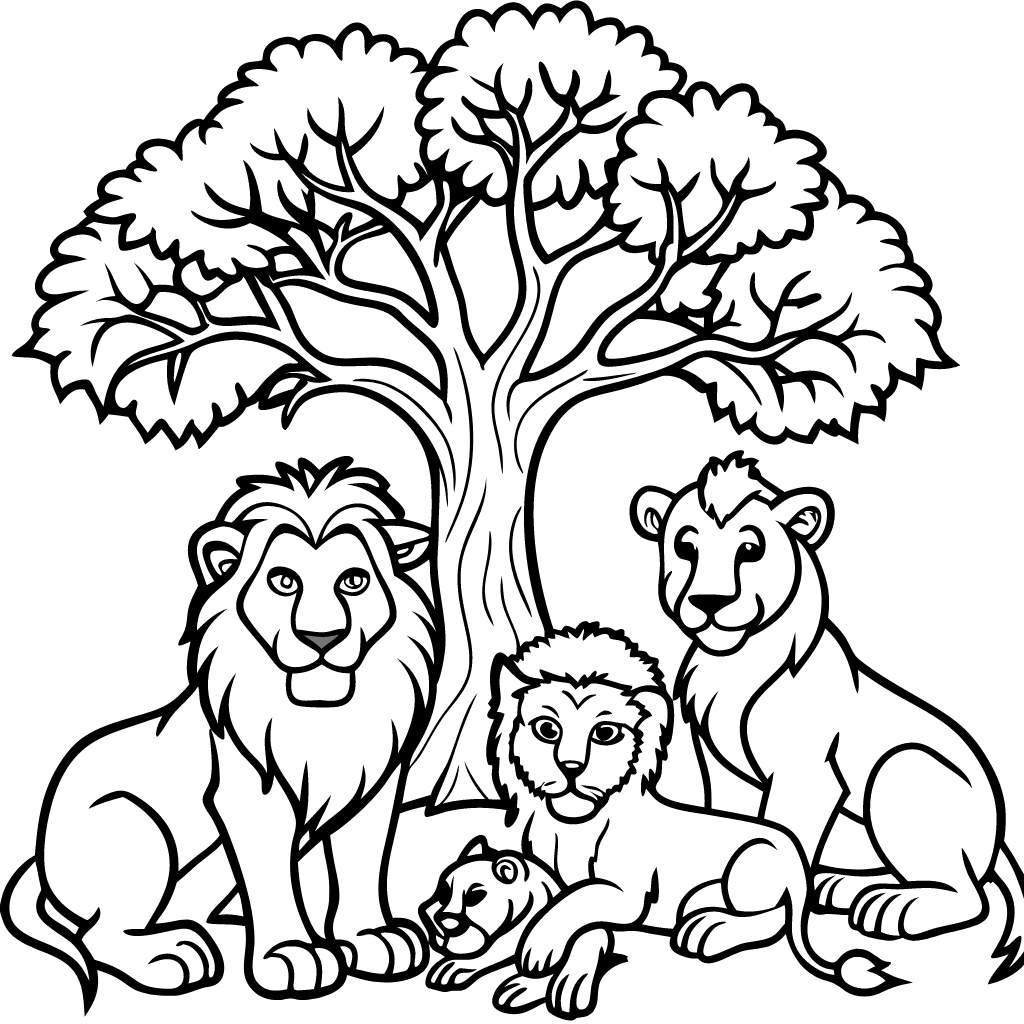 adult coloring pages lion