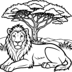 adult coloring pages lion
