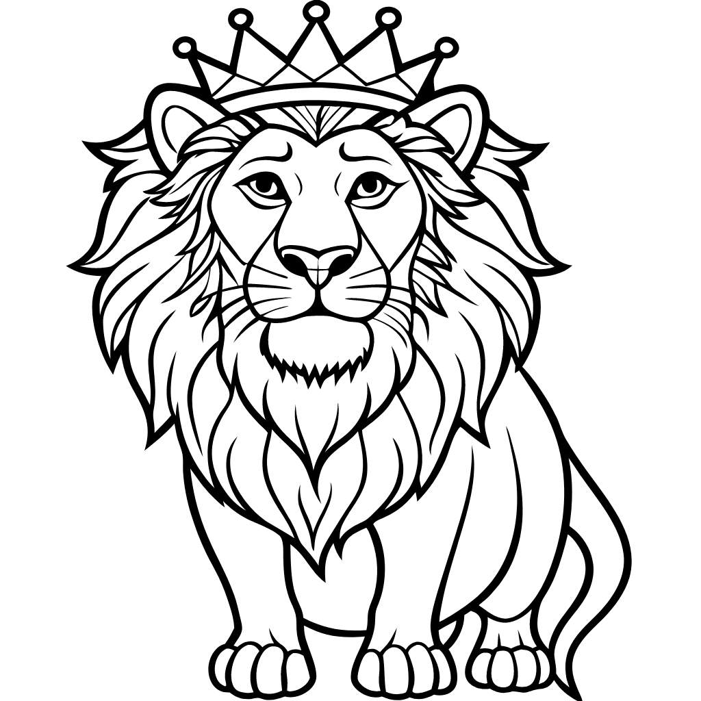 adult coloring pages lion