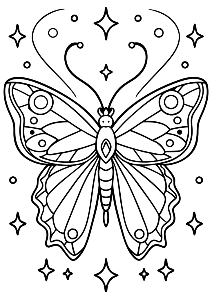 butterfly coloring pages