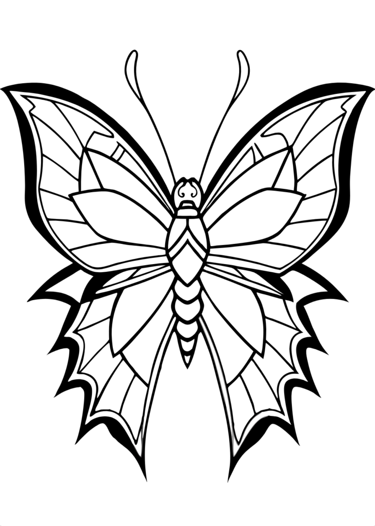 butterfly coloring pages