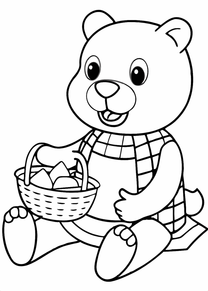 bear coloring page