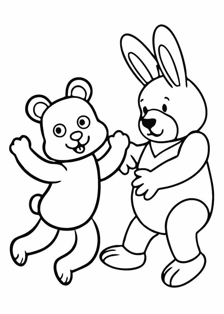 bear coloring page