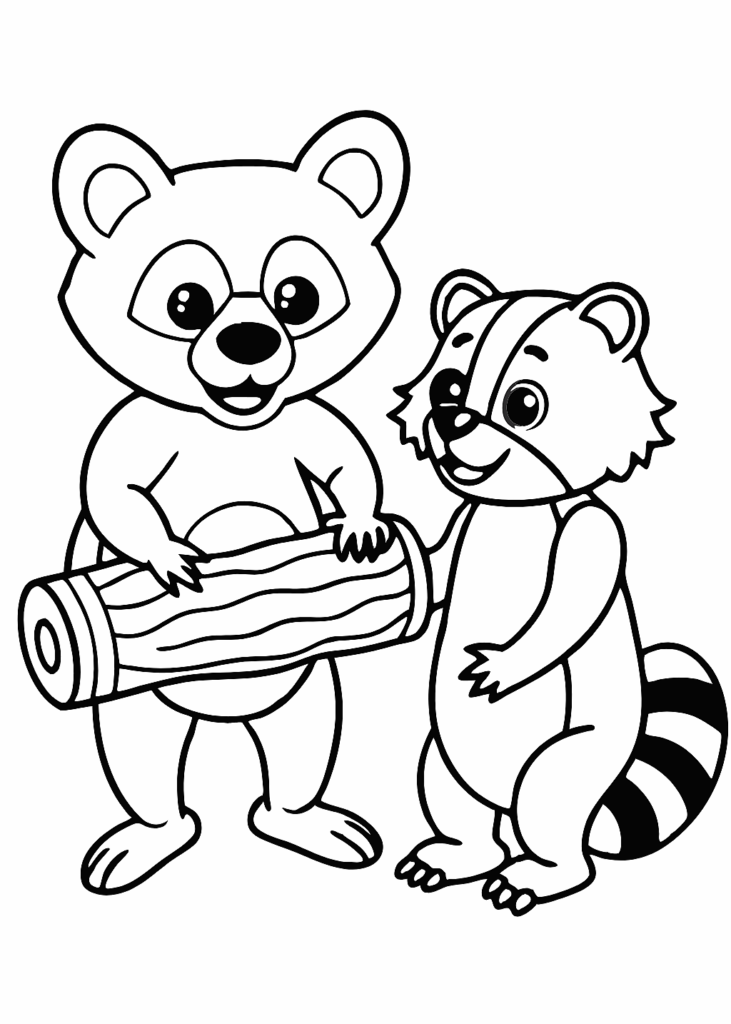 bear coloring page