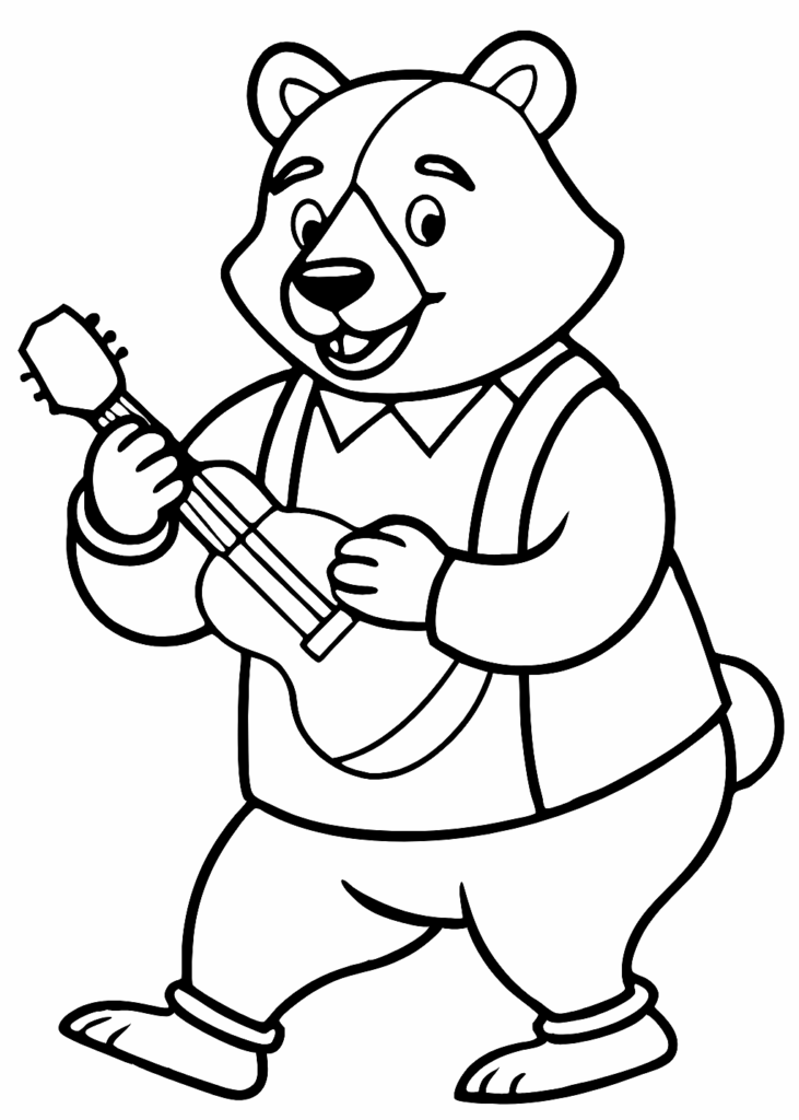 bear coloring page