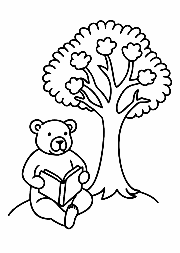 bear coloring page