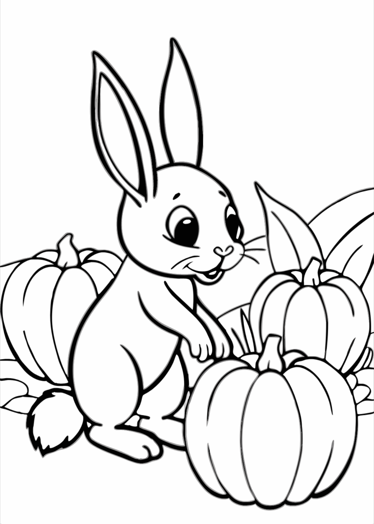 bunny coloring page