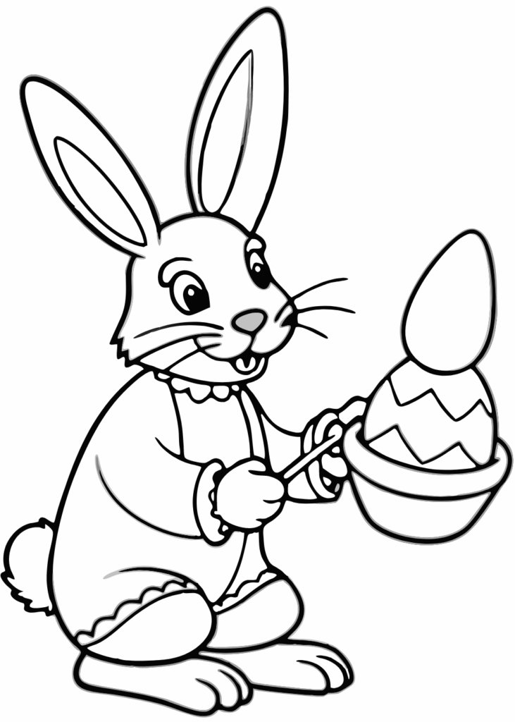 bunny coloring page