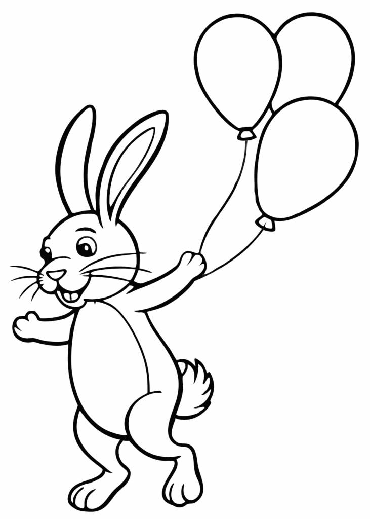 bunny coloring page