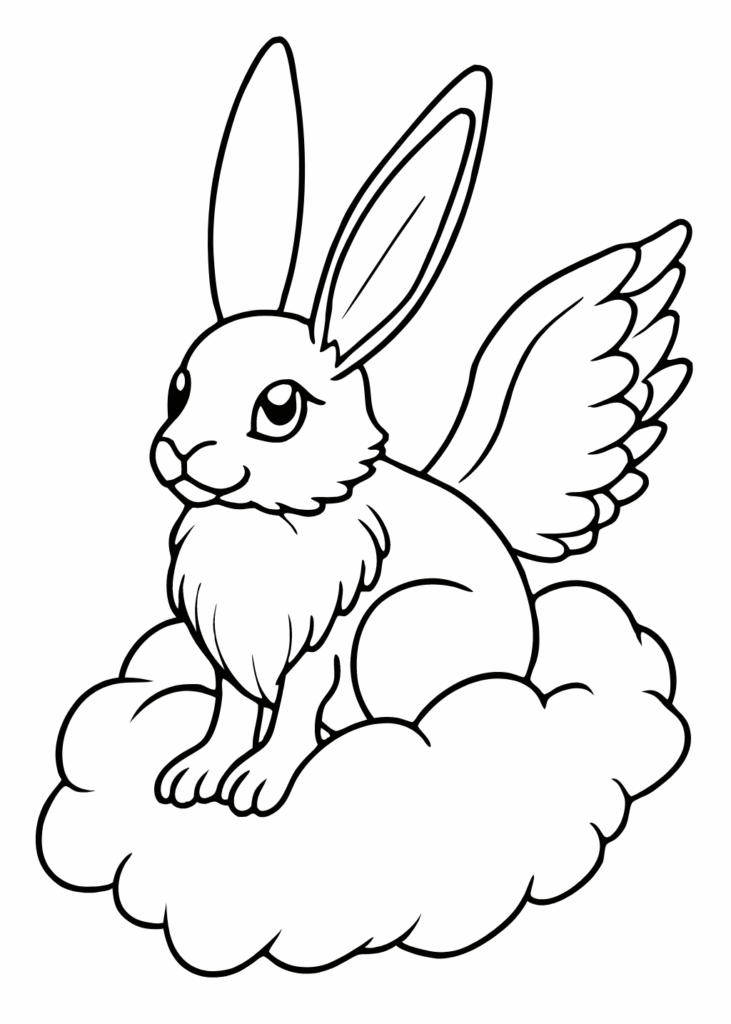 bunny coloring page