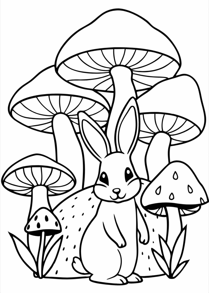 bunny coloring page