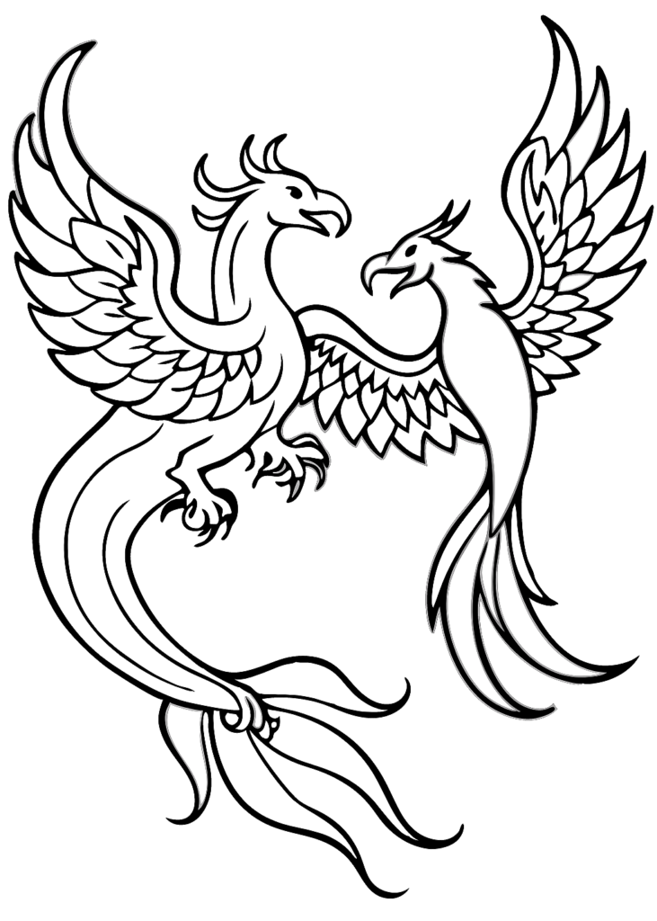 coloring page dragon