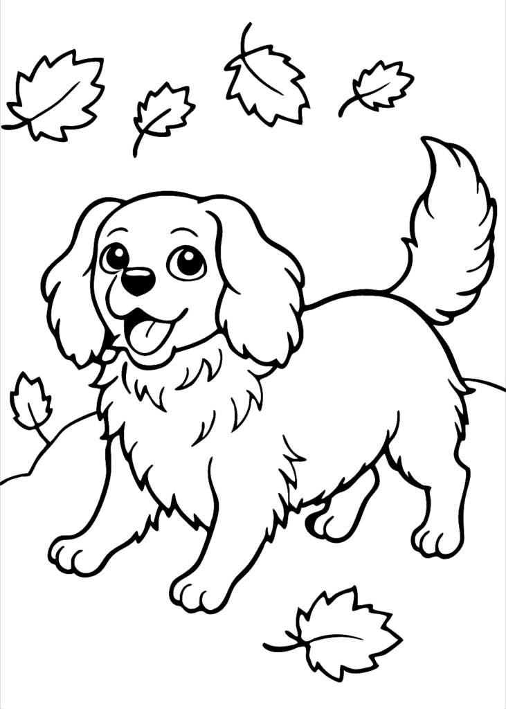 coloring page dog