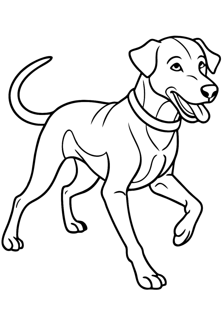 coloring page dog