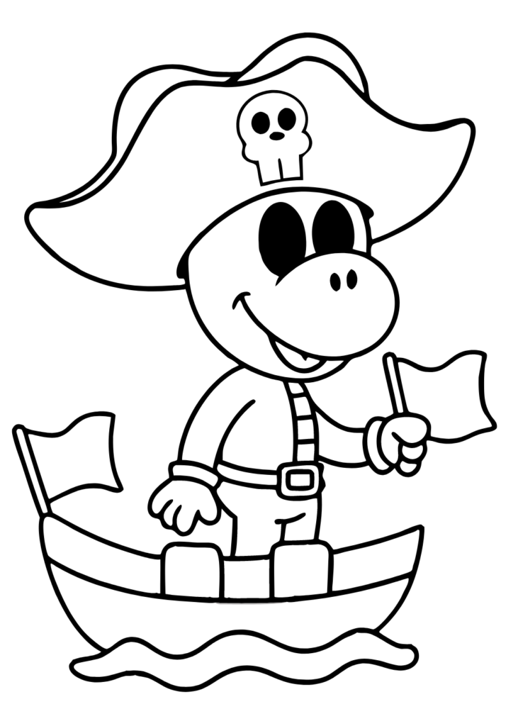 coloring page yoshi