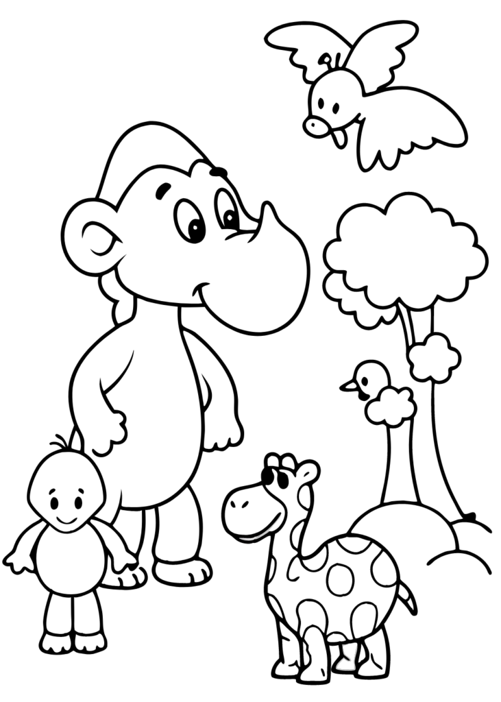 coloring page yoshi